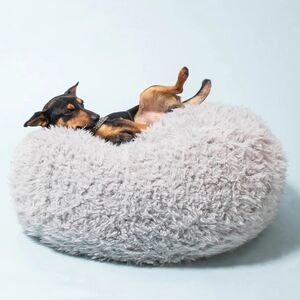 Modern BEAST Fluffy Gray Dog POD Bed for Ultimate Comfort